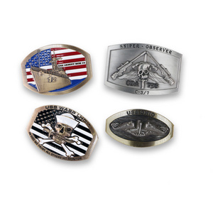 Western Mens Fancy Stainless Steel Tactical Belt Buckle Metal Brass Custom Logo Belts Buckles