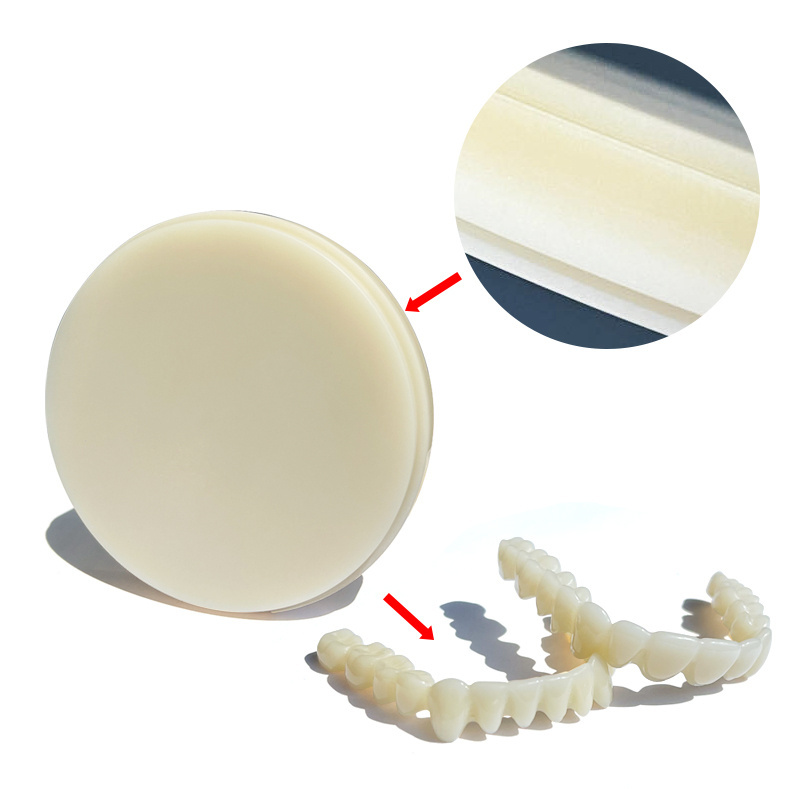 MIIYEN BAOT Resin Disc Temporary Crown Pmma Multilayer CAD CAM Milling Blank Acrylic Teeth Dental Pmma Block