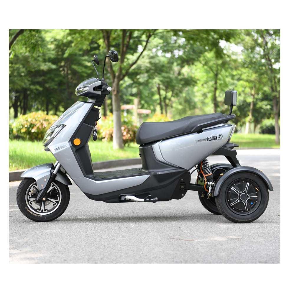 New Coming Dual Motor Electric Motorcycle Other Tricycles CE Customized 60V Trikes 3 Wheel 250cc Electric Motorcycle Open 10inch