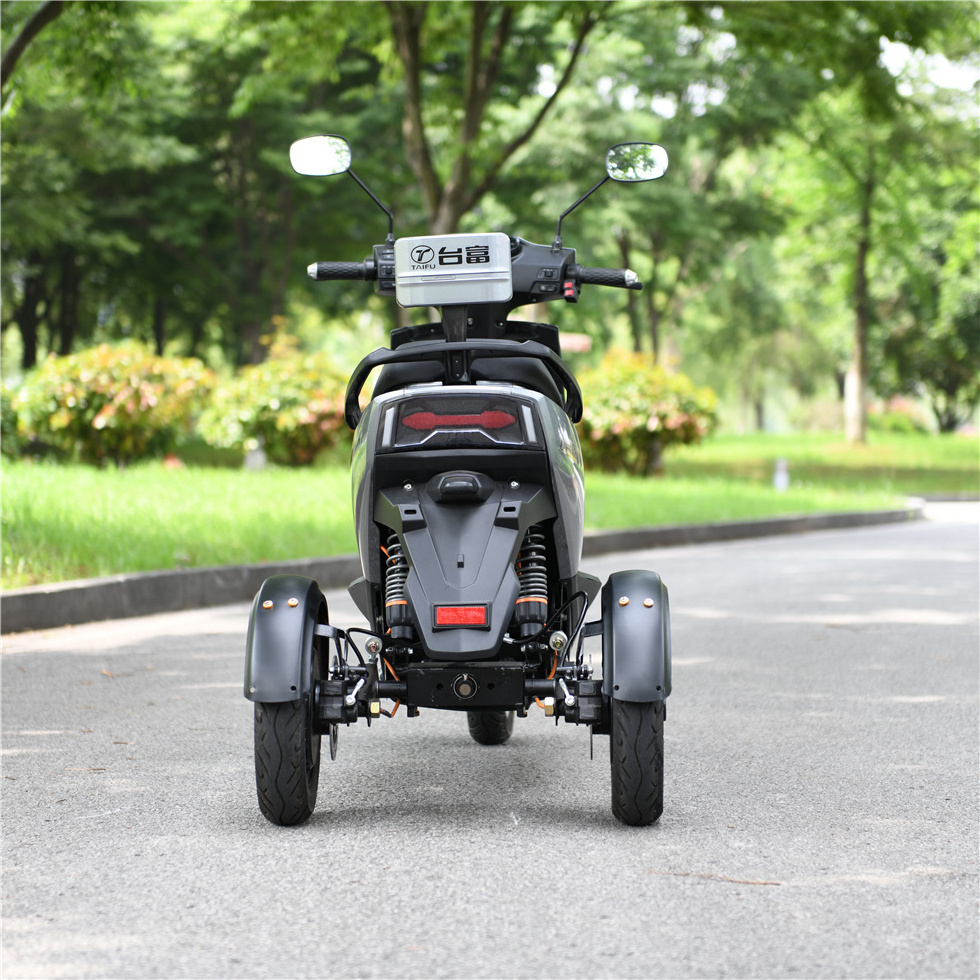 New Coming Dual Motor Electric Motorcycle Other Tricycles CE Customized 60V Trikes 3 Wheel 250cc Electric Motorcycle Open 10inch