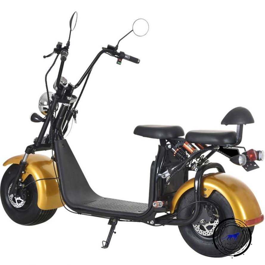 3 Wheel Electric Tricycle Scooter Street Legal With 1500W Battery Fat Tire Electric Scooter Citycoco Scooter