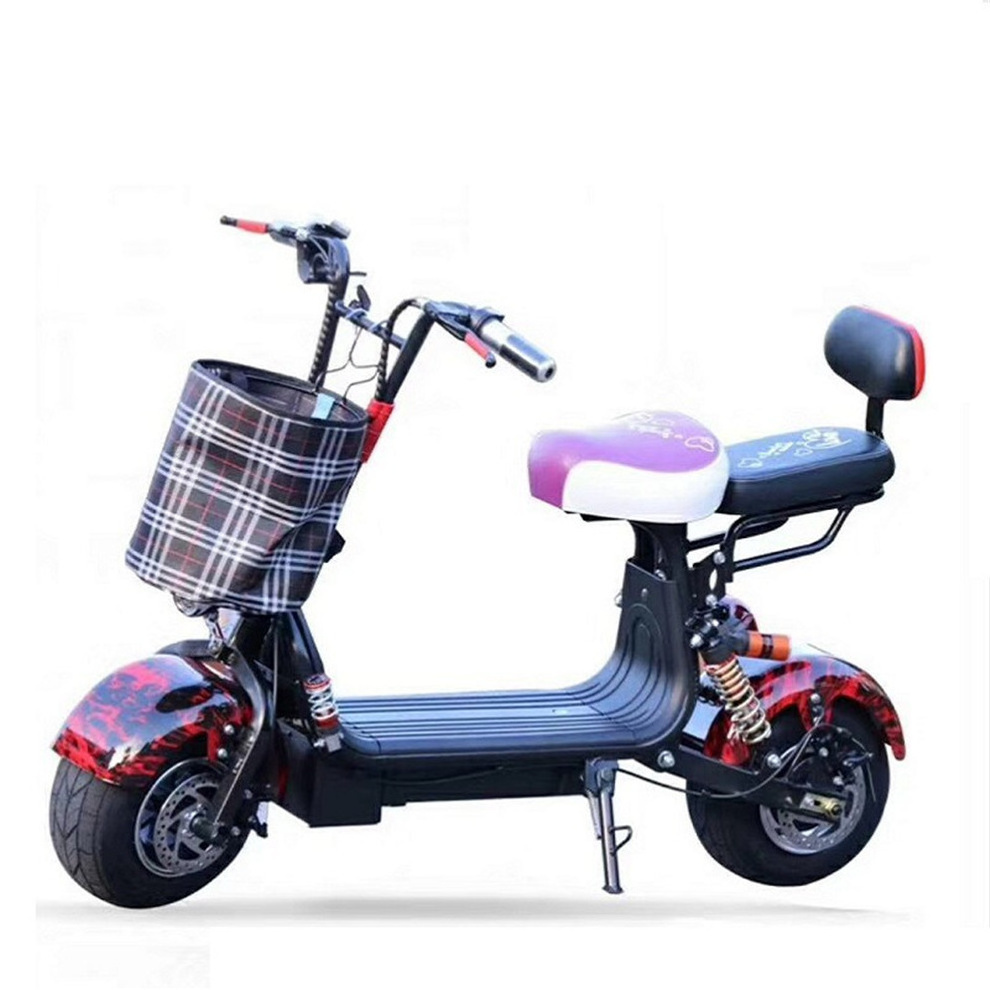 48V Hub Motor Mini Electric Scooter For Lady With Seats