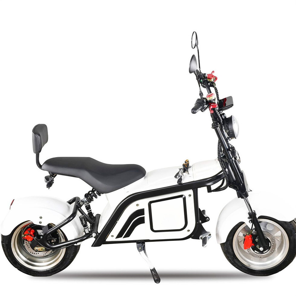 2023 Hot EEC Elektrik Chopper Scooter 800W Electric Motorcycle 48V MINI Citycoco