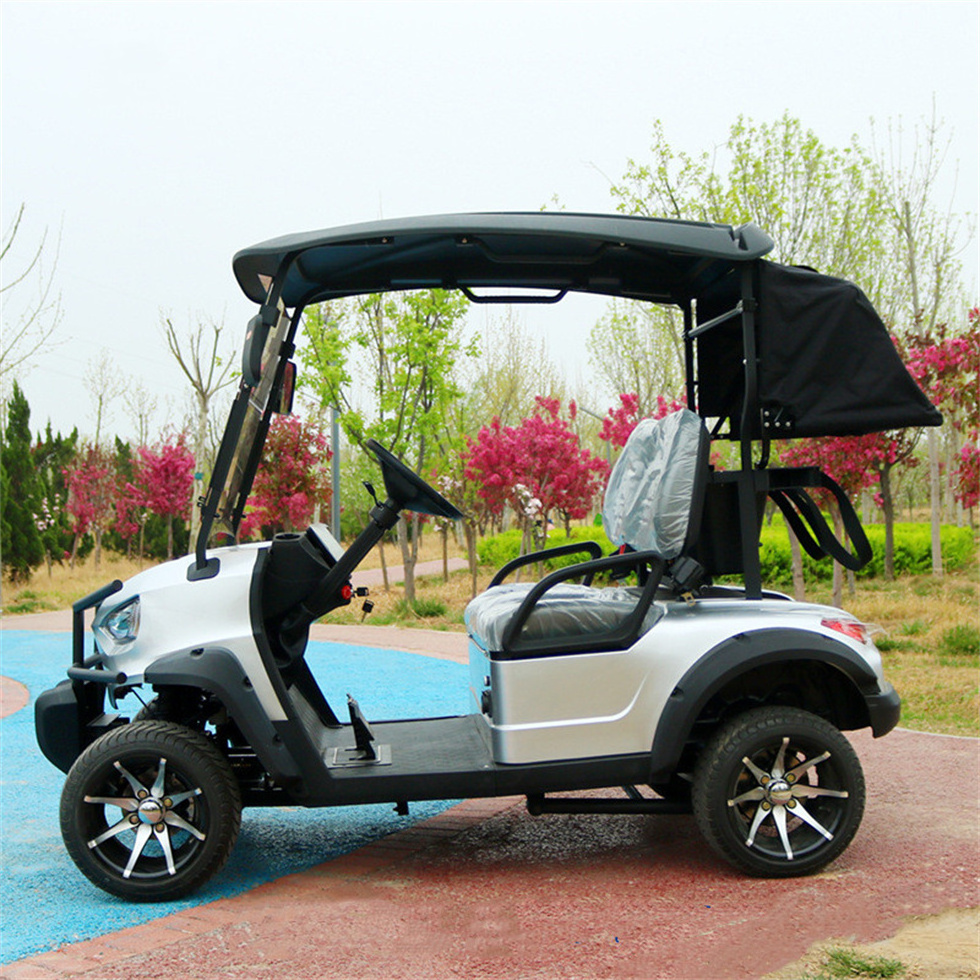 White Golf Cart 2000W 60V 18.2Ah Mobility Scooter 10.5Inch Tire 4 Wheels Electric Golf Scooter Golf Board