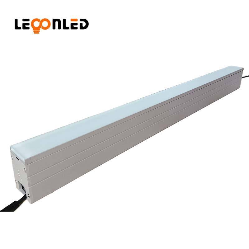 Embedded Recessed Linear Long Strip Underground Light Colorful LED Inground Linear Light IP67 Stainless Steel for Outdoor 80 100