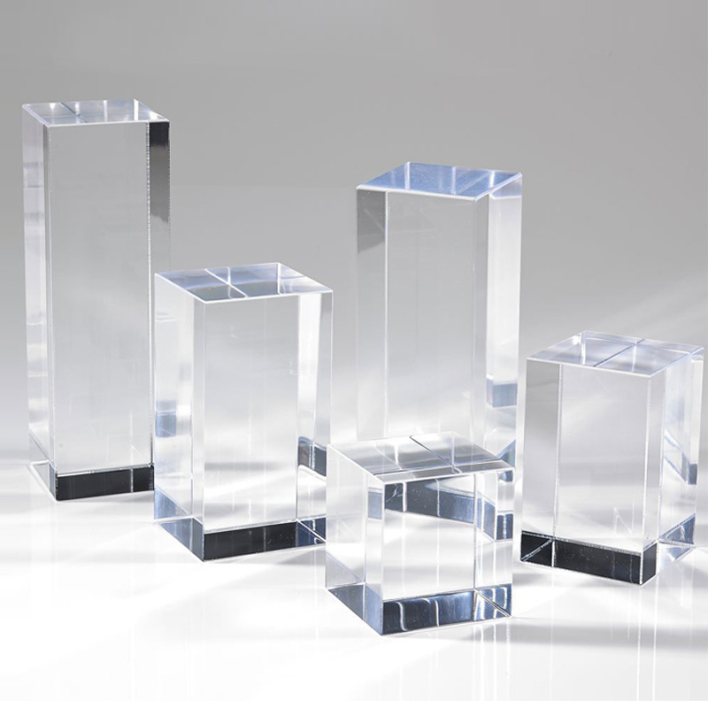 Chinese Manufacturer Excellent Quality Durable  Custom Clear White Acrylic Cube