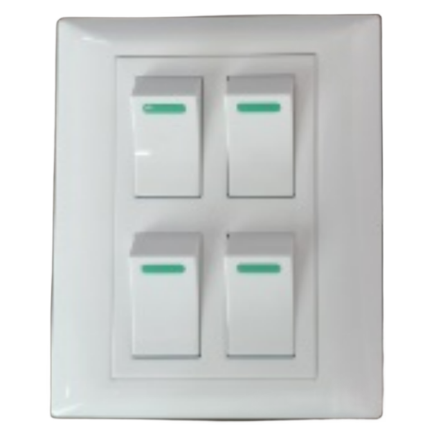 Electrical switch for Vietnam and Cambodia wall Switch Socket 3 gang 2 way electrical wall switch socket