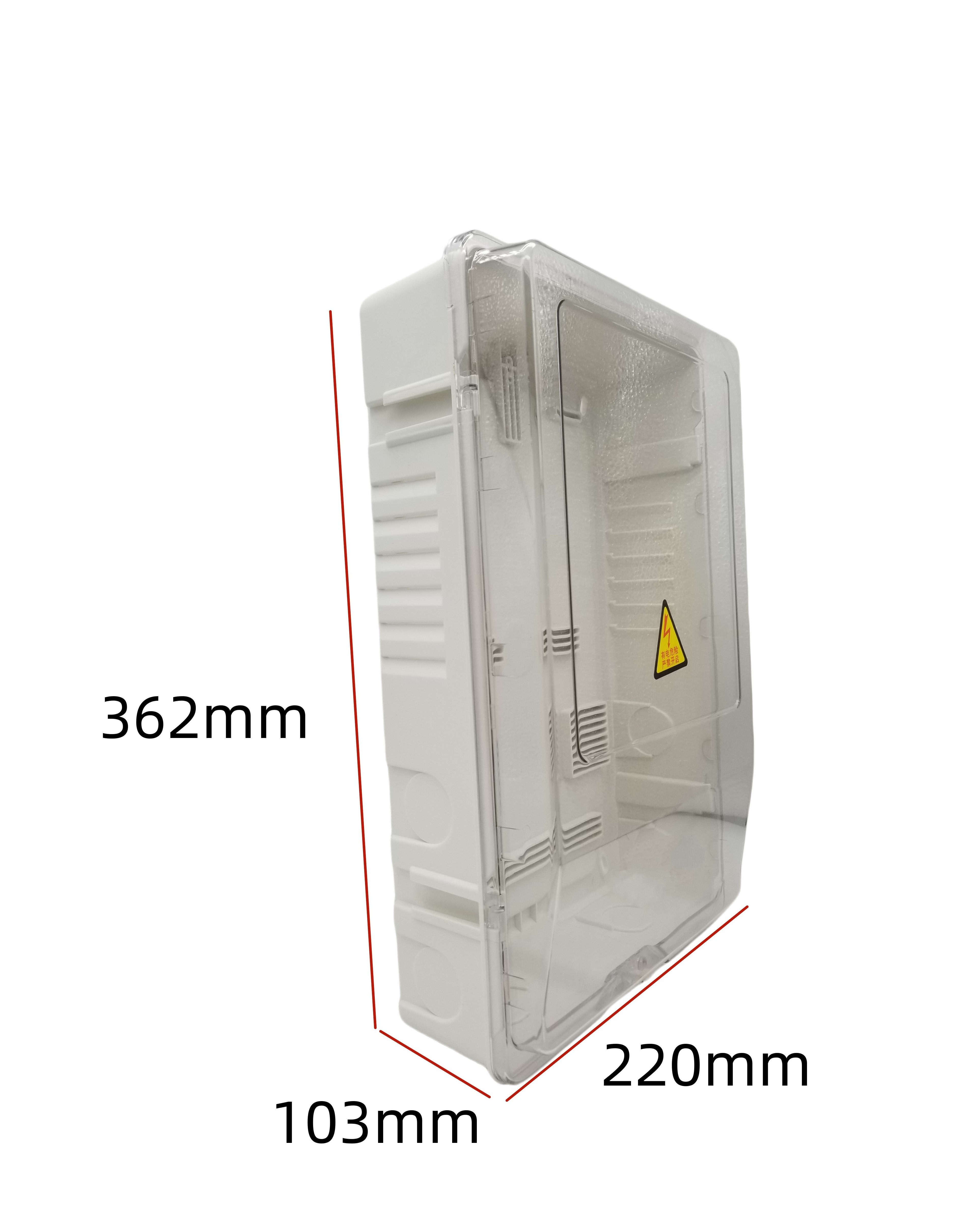 Outdoor Rainproof Sunscreen Padlockable Electricity Meters single plastic transparent electrical energy meter box