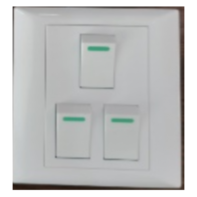 Electrical switch for Vietnam and Cambodia wall Switch Socket 3 gang 2 way electrical wall switch socket