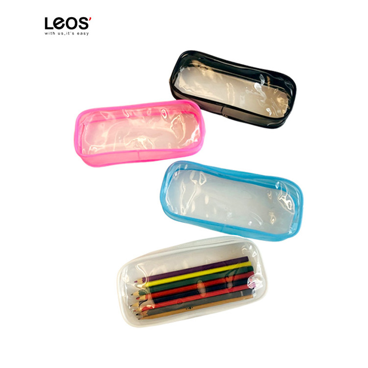 Plastic PVC Clear Pencil Bag with Zipper