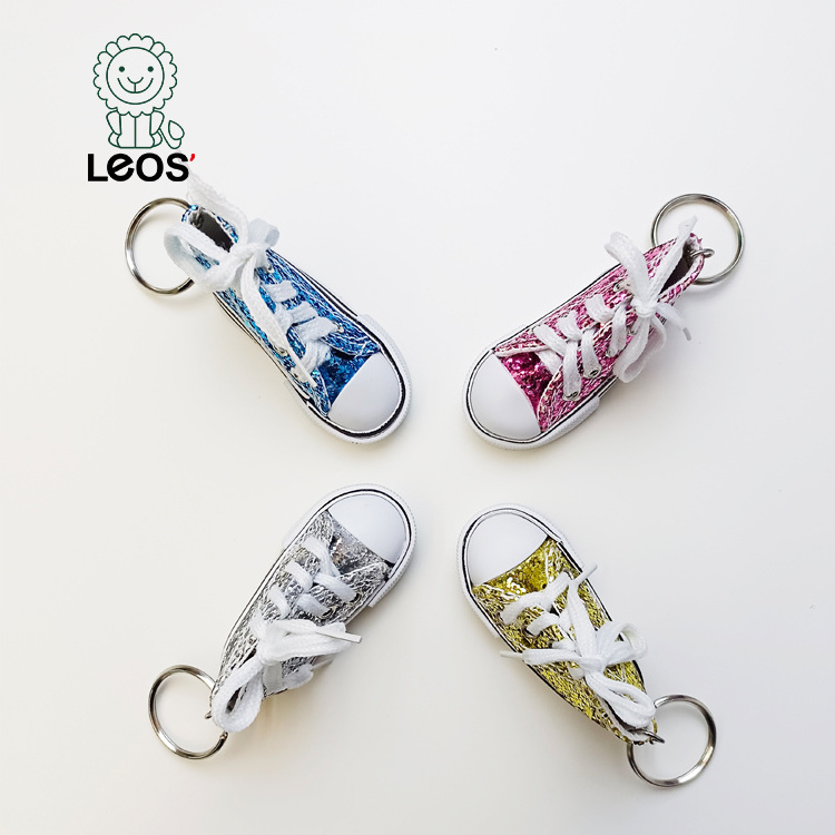 Wholesale Rubber Key Chain Mini Sneakers