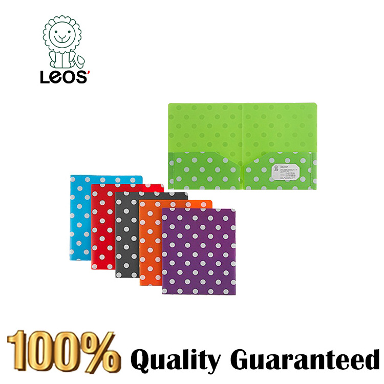 Plastic File Folders with Two Pocket and Card Holder for Viewing Portfolio