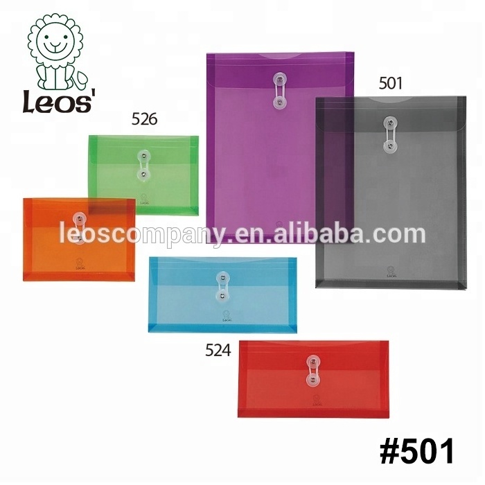 OEM Stationery A4 Plastic String Envelope Folder