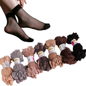 Factory wholesale cheap prices breathable nylon silk disposable socks for women