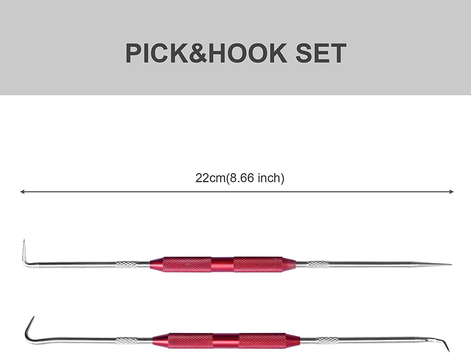 Firearm Cleaning Pick Set,O Ring Seal Gasket Puller Remover Scribe Probe,2pcs Precision Pick Hook Set