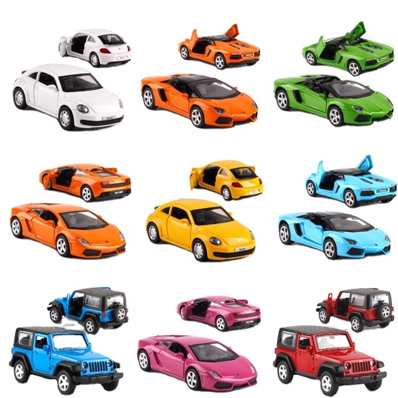 Hot Multi Style  Wheels Set 1:43 Scale Die Cast Sliding Car Model For Kids Boys Girls Gifts