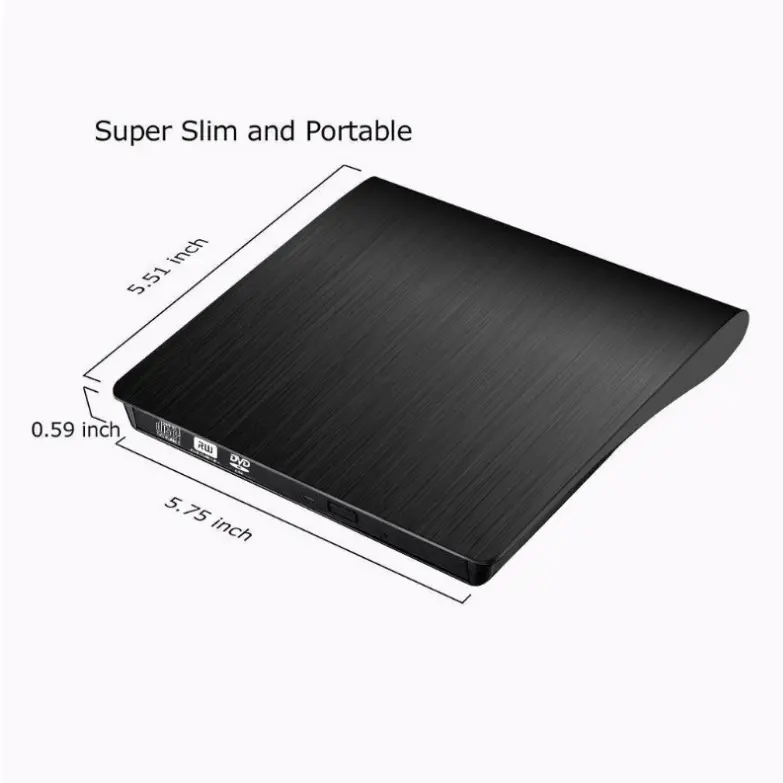 Portable DVD Drive USB3.0 External Optical Drive Computer Notebook External DVD Burner 12.7mm Mobile Optical Drive