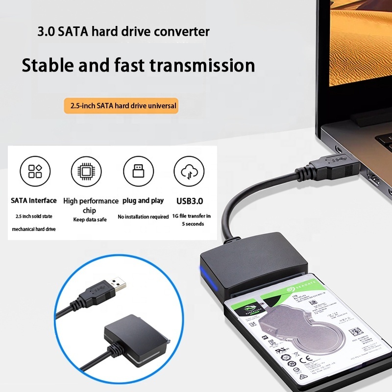 Promotional Sata Hard Disk Drive Cable For Data Transfer And Power Supply 2.5 Inch SSD HDD USB 3.0 Sata III Cable