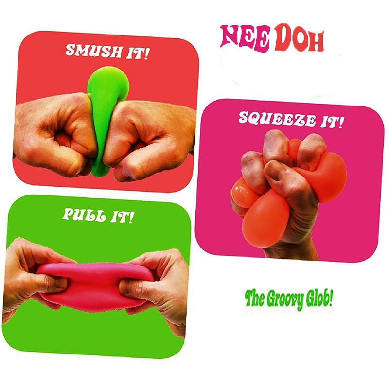 Amazon hot Selling needoh stress balls fidget toys suit Needoh cool cat stress relief balls squeeze toys for releasing pressure