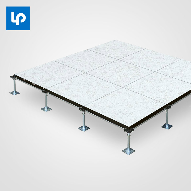 ningbo lepin factory customize 600*600 steel floor pedestal encased calcium sulphate raised floor panel tile for office room