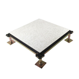 ningbo lepin factory customize 600*600 steel floor pedestal encased calcium sulphate raised floor panel tile for office room