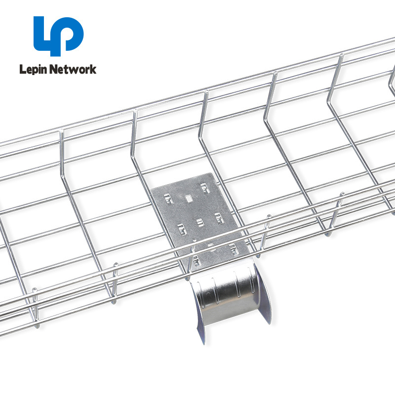 ningbo lepin supplier custom color 100mm width x 50mm height x 3000mm wire mesh cable tray electrical ladder and tray network