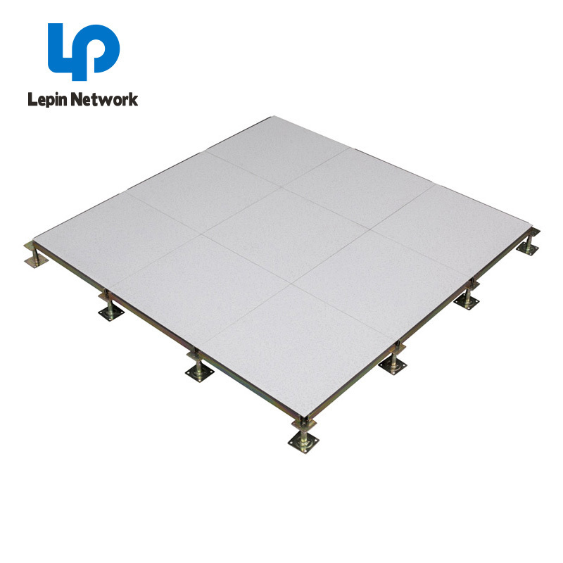 ningbo lepin factory price list 600x600 calcium sulphate raised floor panel raised access floor in ceramic (granite) for office