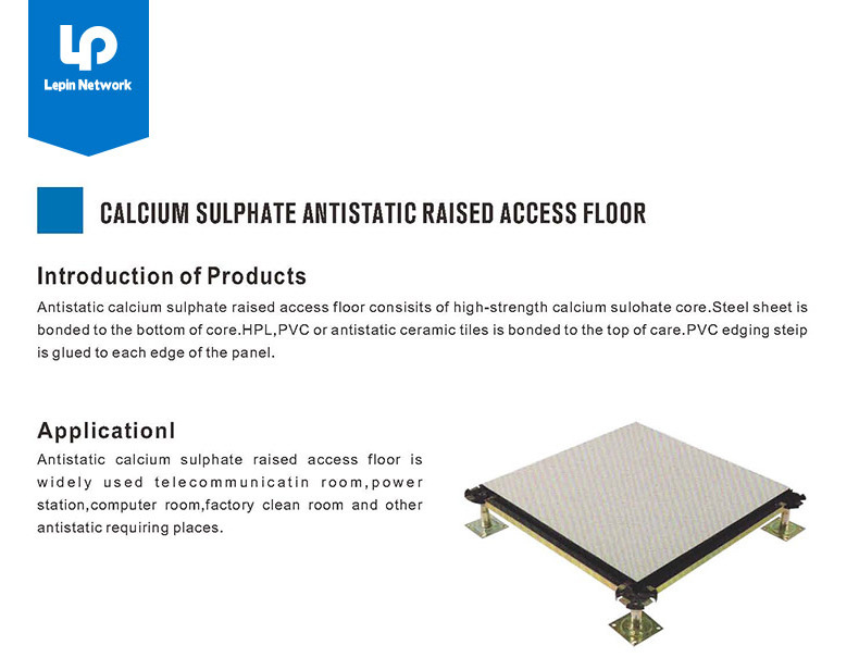 ningbo lepin factory price list 600x600 calcium sulphate raised floor panel raised access floor in ceramic (granite) for office