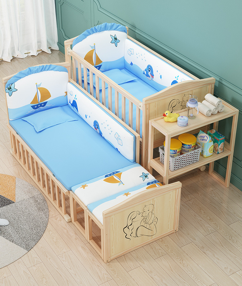 New design wooden baby cot crib sleeping travel cot baby crib /baby cradle swing bed