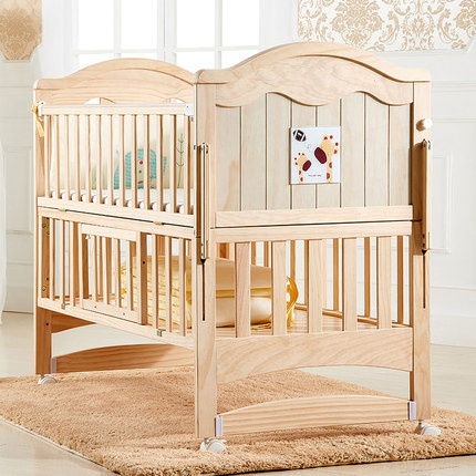 kids bed furniture wooden baby crib swing bed luxury baby cradle