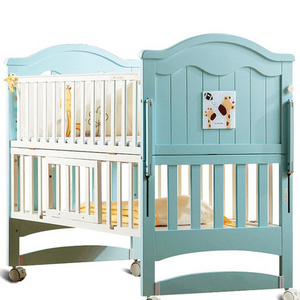 kids bed furniture wooden baby crib swing bed luxury baby cradle