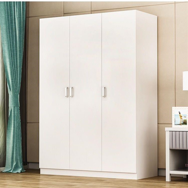 Simple wardrobe modern household bedroom solid wood cabinet wardrobe