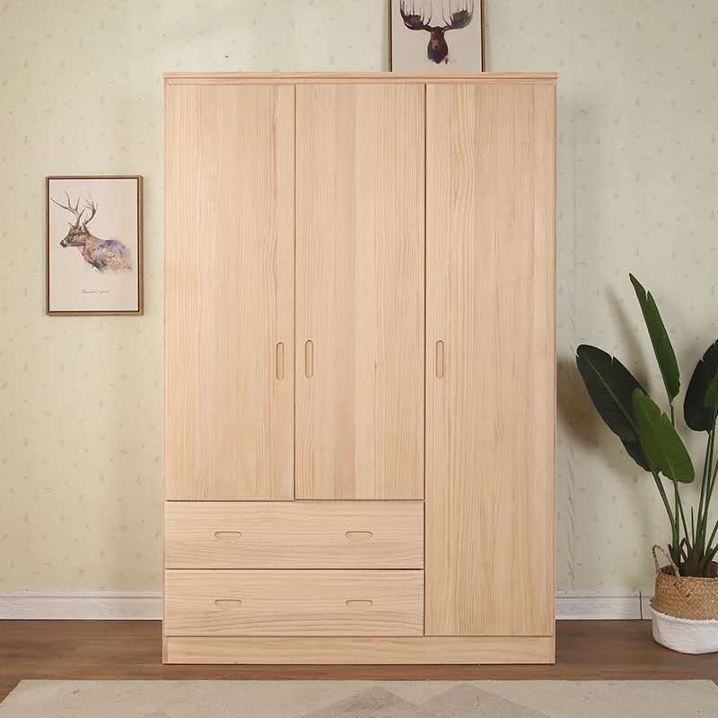 Baby Wooden Bedroom Furniture Baby Children Portable Free Standing Wardrobe Home Furniture Carton Modern Bedroom Closet 50pcs