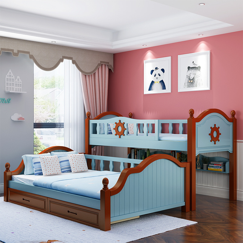 Children Bedroom Furniture Sets indoor room wooden kids bunk bed