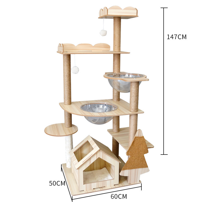 Cat Scratching Post wooden cat toy cat tree house