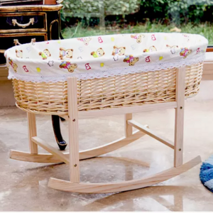 Best quality Rattan wicker baby cot furniture with low price