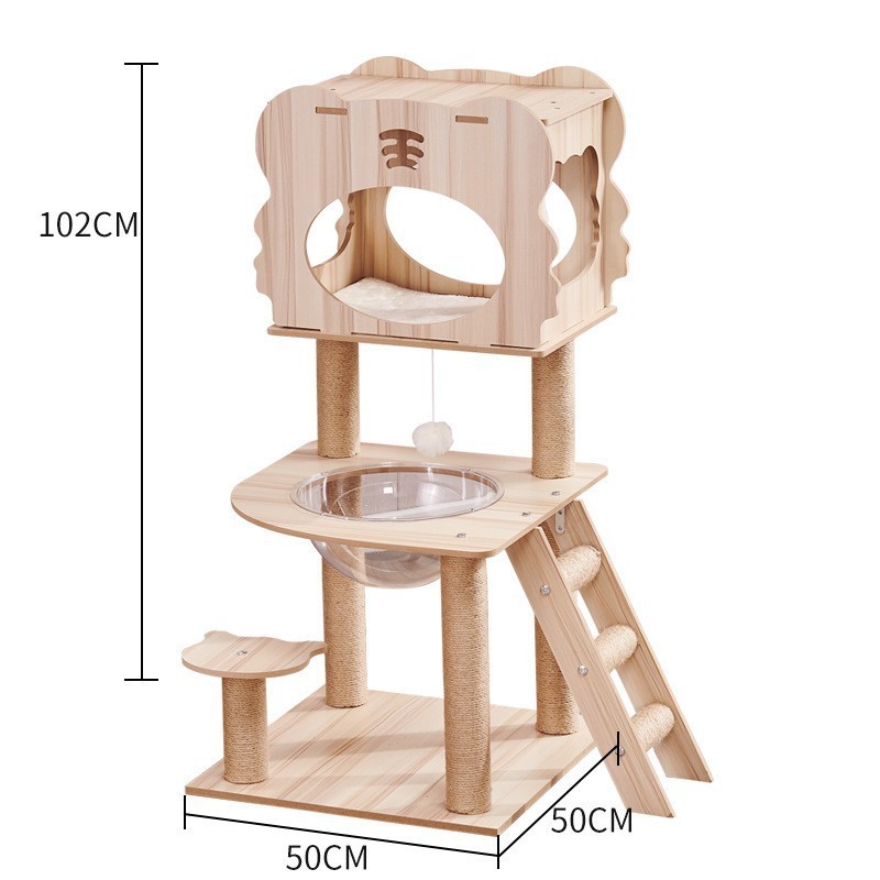 Cat Scratching Post wooden cat toy cat tree house