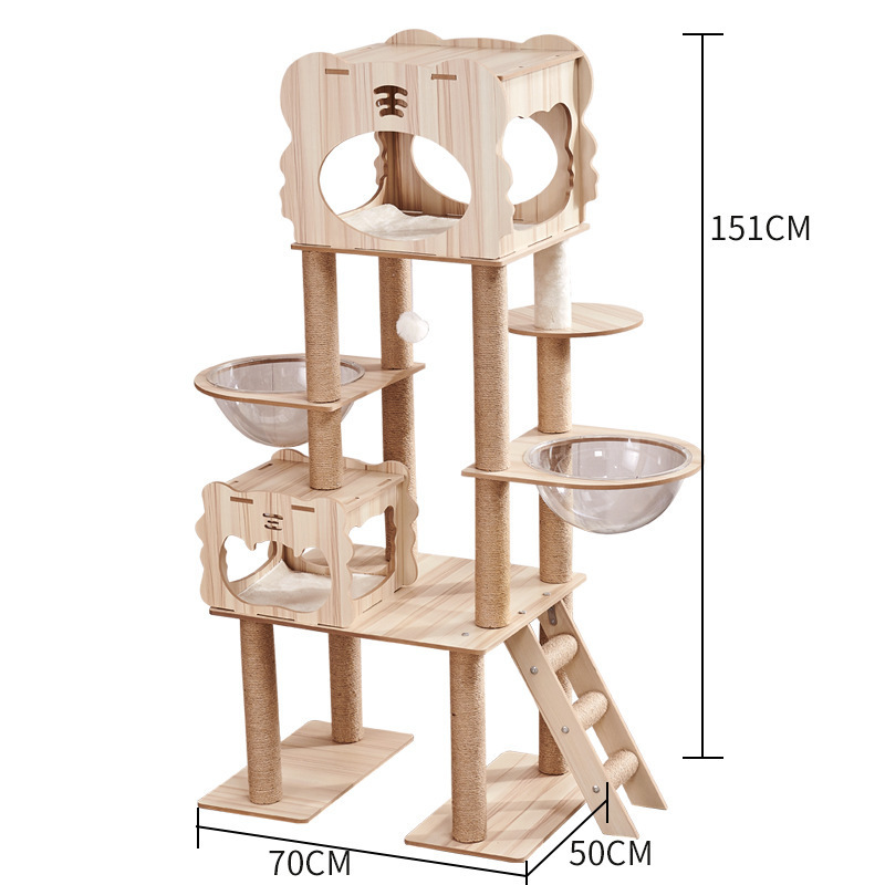 Cat Scratching Post wooden cat toy cat tree house