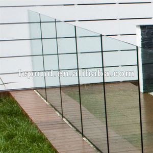 12mm Tempered glass fence panels/garden fence railing glass