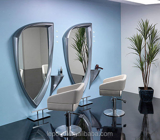 Modern design salon wall mirror glass--Silver mirror sheet