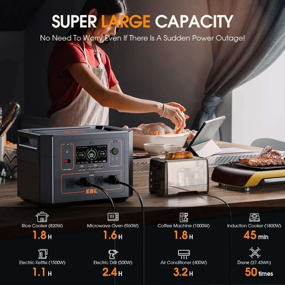 2023 Lifepo4 Portable Power Station 2000W 2kw Solar Generator 2000W Portable Power Station With Solar Panell