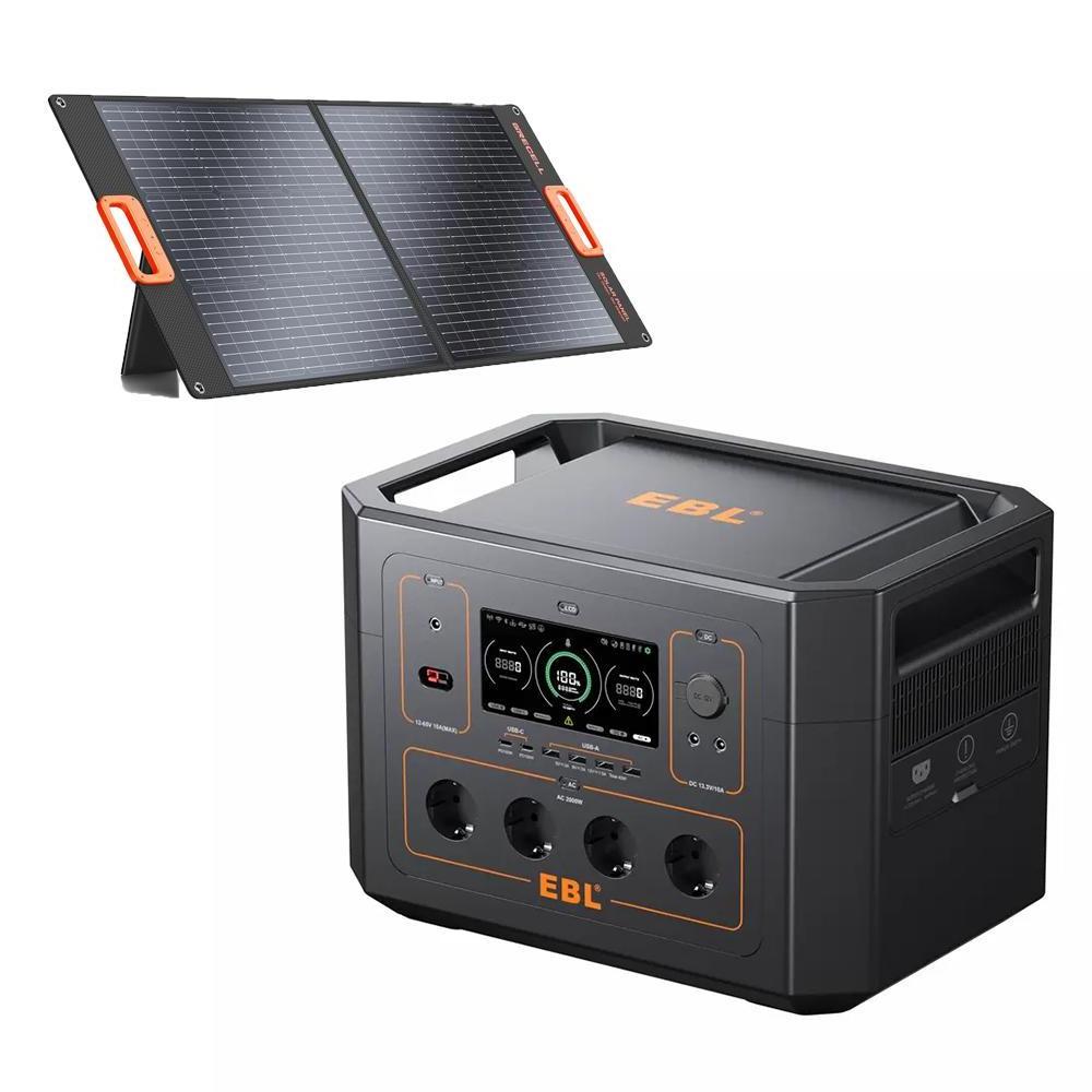 2023 Lifepo4 Portable Power Station 2000W 2kw Solar Generator 2000W Portable Power Station With Solar Panell