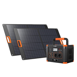 Outdoor Camping 500W Solar Generator Solar Charging Portable Power Station