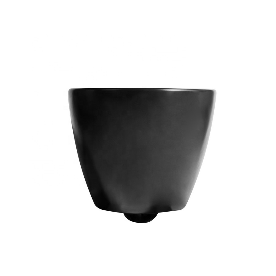 Floating Toilet Inodoro Suspendido Round Ceramics  Rimless Matte Wall Hung  WC Suspendu Black  toilet