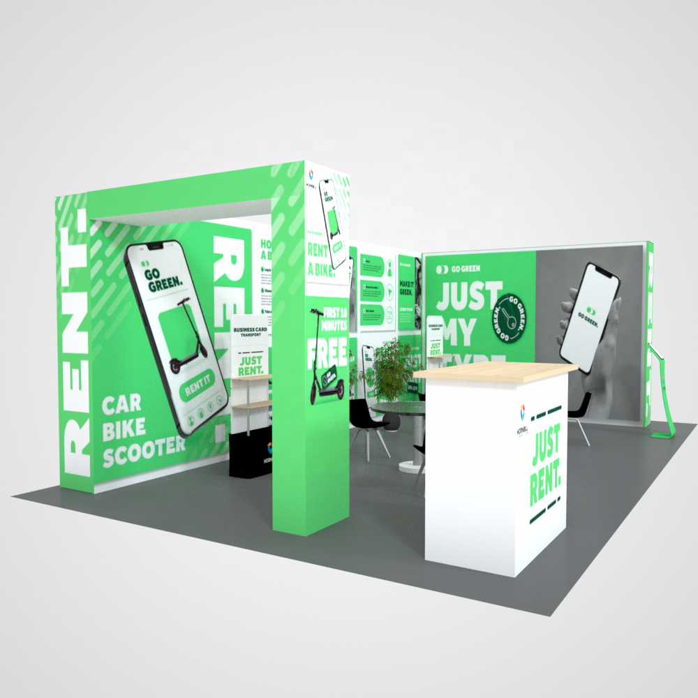 10*20 trade show booth SEG Pop up  banner display with Custom design Tension Fabric portable frame display counter