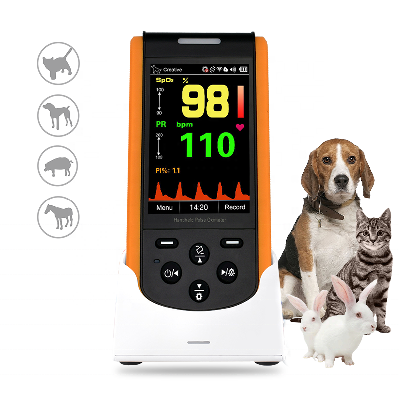 LEPU CREATIVE Best Nellcor Bluetooth Vet Veterinary Handheld Spo2 Monitor Pulse Oximeter For Dogs