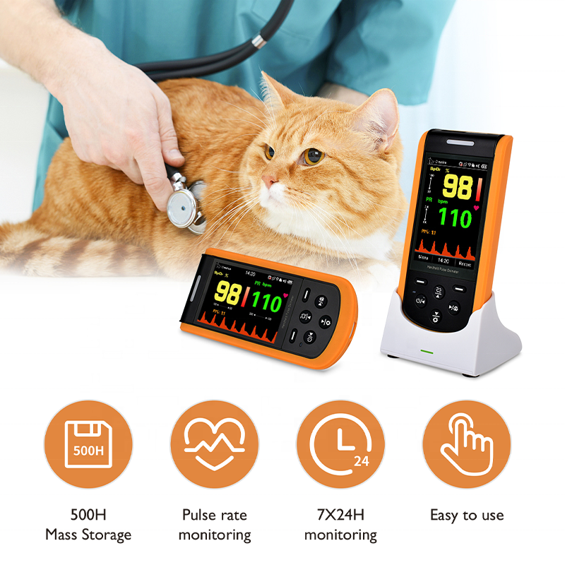 LEPU CREATIVE Best Nellcor Bluetooth Vet Veterinary Handheld Spo2 Monitor Pulse Oximeter For Dogs