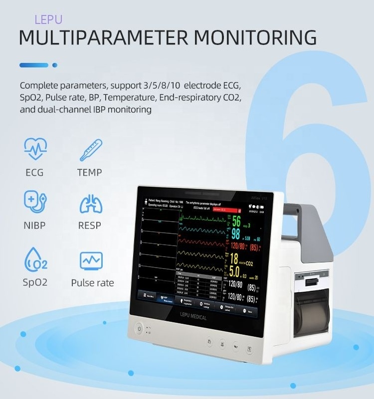 ICU monitor medical equipment New product 2021 Chinese hospital equipment vital signs portable multi-parameter patient monitor