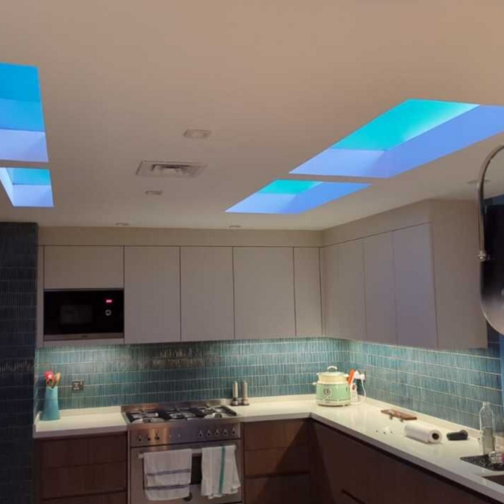 Artificial Sunlight Blue Sky Lamp led Skylight Window Ceiling Healthcare Sunshine Panel Google Home Smart Light