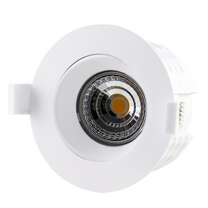 Lepu lighting 230v gyro downlight dimmable 83mm CCT dim to warm  led recessed downlight